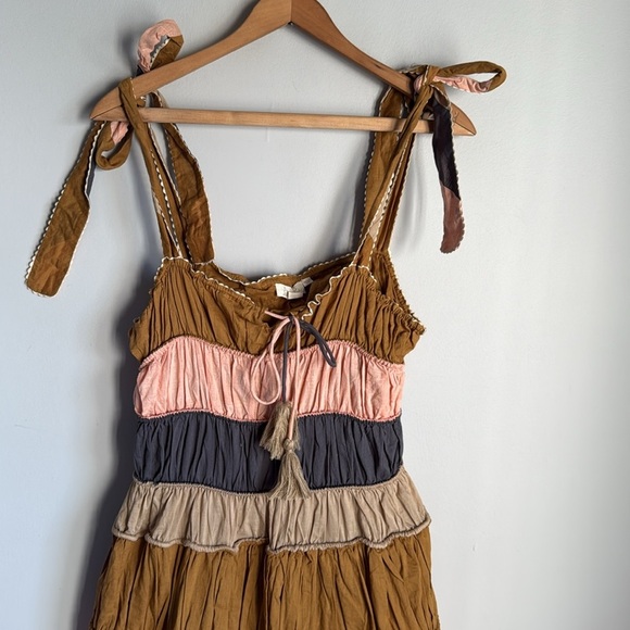 ANTHROPOLOGIE | Let Me Be Letizia Colorblock Midi Dress 12 - Picture 3 of 12